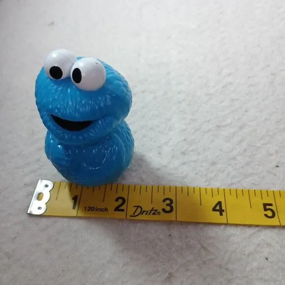 Sesame Street Cookie Monster Wobble Figure 2.5" Blue Plastic Toy - Picture 10 of 10